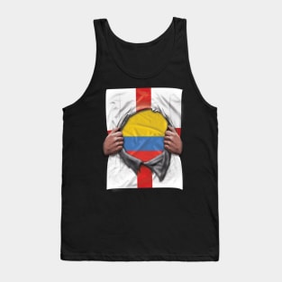 Colombia Flag English Flag Ripped - Gift for Colombian From Colombia Tank Top
